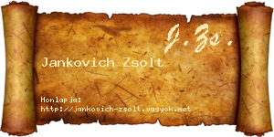 Jankovich Zsolt névjegykártya